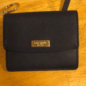Kate Spade Key ring wallet Navy Blue